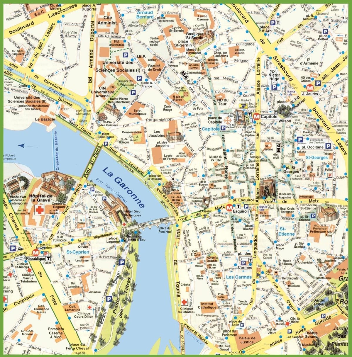 Toulouse estado do mapa