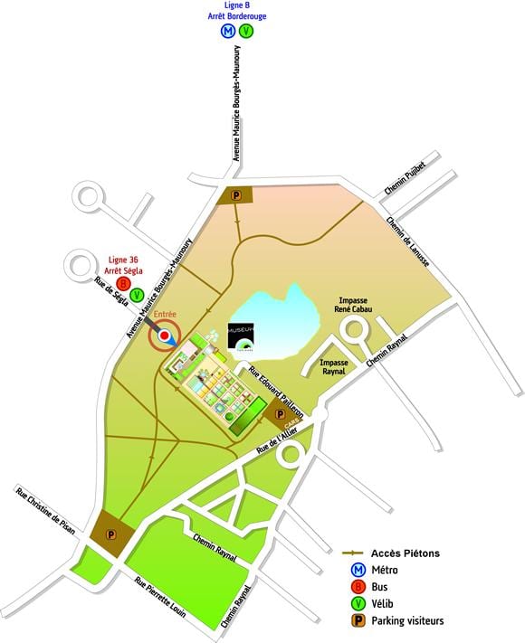 mapa de Toulouse jardim