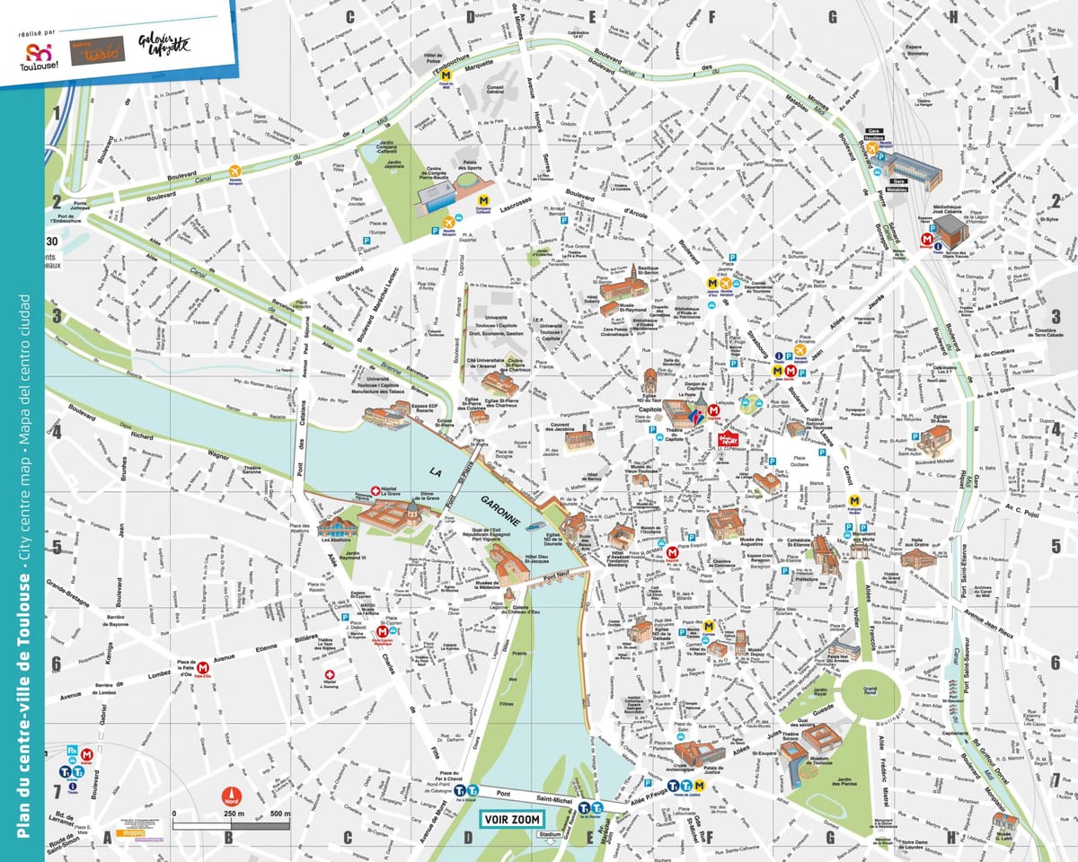 mapa de Toulouse parque